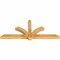 Ekena Millwork Redmond Rough Sawn Timber Gable Bracket, Western Red Cedar, 72"W x 30"H x 4"D x 4"F, 10/12 Pitch GBW072X30X0404RED00RWR - alternate 2